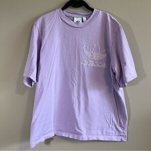 ✨ Adidas Light Purple Embroidered Shirt Medium